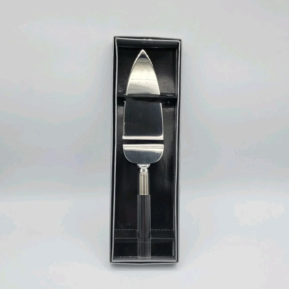 Vintage Cake Knife Server Acrylic Handle Made In‎ Japan Stainless Steel Wedding